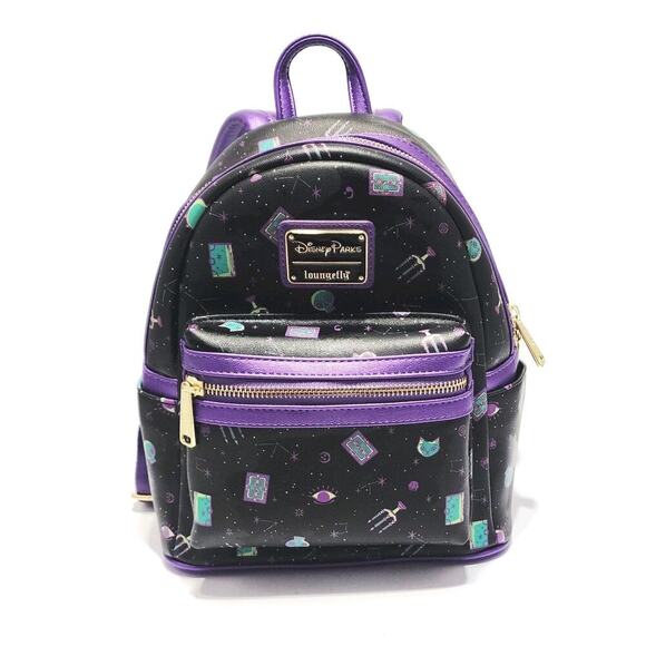 Disney Parks Hocus Pocus Spellbinding Loungefly Allover Print Mini Backpack - Picture 2 of 8